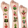 12 Sheets Christmas Temporary Tattoos, Christmas Birthday Party Supplies Christmas Party Decorations Xmas Party Favors for Holiday Tattoos Gifts Fake Tattoos Goodie Bag Fillers view 1