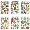 12 Sheets Christmas Temporary Tattoos, Christmas Birthday Party Supplies Christmas Party Decorations Xmas Party Favors for Holiday Tattoos Gifts Fake Tattoos Goodie Bag Fillers view 3
