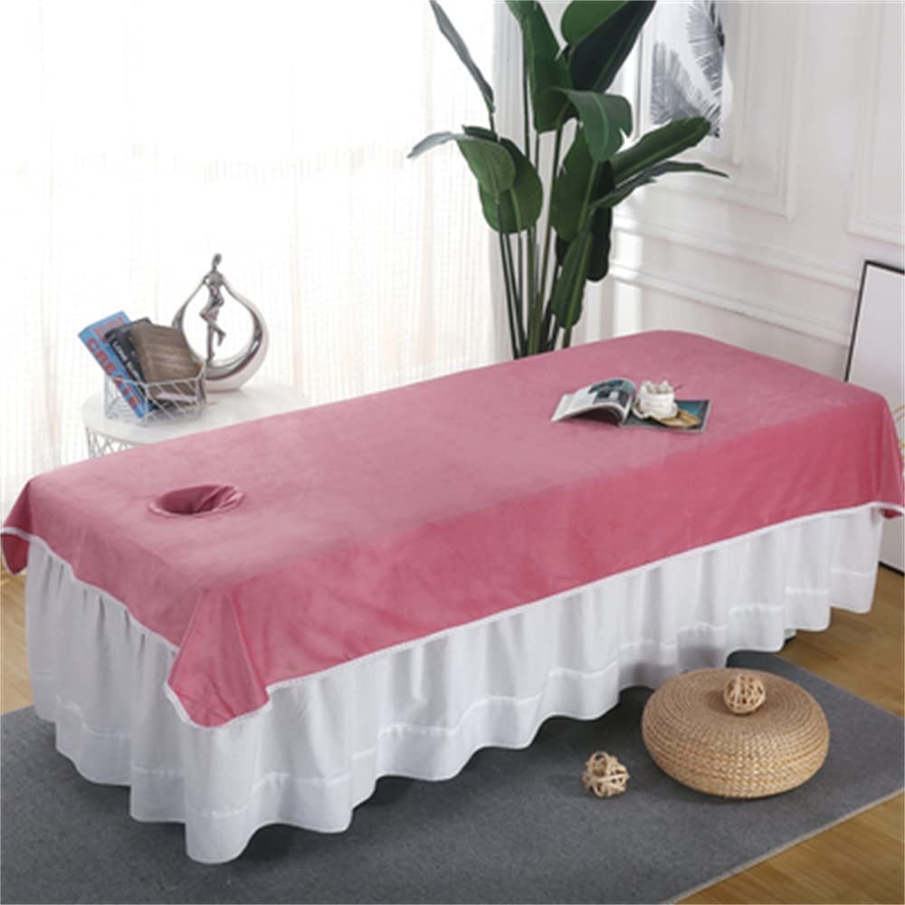 Beauty Salon Massage SPA Center Bed Sheets Waterproof Massage Table Sheet Set Reusable Beauty Salon Bed Sheets Solid Color SPA Salon Table Cover Professional For Beauty Salon Spa-C 47x87inch(120x220cm