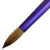 PANA Pure Kolinsky Hair Acrylic Nail Brush - Round Shape Purple Ferrule with Beige Wood Handle (Size 10) view 4