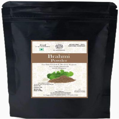 BETT AL MASNOON Brahmi Powder 100% Organic & Chemical Free for Healthy Healthy Hair & Memory Support (100gm)