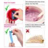 Mity rain 2pcs Silicone Wax Warmer Liner, Non-Stick Wax Pot Silicone Bowl Replacement, Reuse Wax Melt Warmer Liner With 2pcs Silicone Spatulas For Hair Removal(Blue+Red) view 4
