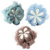 Beavorty 3pcs Portable Shower Loofah Soft Exfoliating Bath Scrubbers for Comfortable Skin Cleaning for Boys and Girls Adults Multi Bathing Accessories view 1