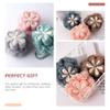 Beavorty 3pcs Portable Shower Loofah Soft Exfoliating Bath Scrubbers for Comfortable Skin Cleaning for Boys and Girls Adults Multi Bathing Accessories view 3