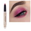 Ofanyia Eyeshadow Sticks, 2 in 1 Cream Shimmer Eye Shadow Pencil Crayon, Waterproof Long Lasting Eye Shadow Highlighter Stick, Double End Eyeshadow Pen with Sponge Brush (06# Rose Red Shimmer) view 1
