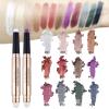 Ofanyia Eyeshadow Sticks, 2 in 1 Cream Shimmer Eye Shadow Pencil Crayon, Waterproof Long Lasting Eye Shadow Highlighter Stick, Double End Eyeshadow Pen with Sponge Brush (04# Champagne Shimmer) view 3