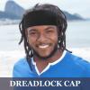 3 Pieces Satin Lined Dread Loc Cap Long Braid Cap Elastic Dreadlock Tube Sock for Full Cover Hair Stocking Night Sleep Bonnet (Black) view 4