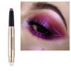 Ofanyia Eyeshadow Sticks, 2 in 1 Cream Shimmer Eye Shadow Pencil Crayon, Waterproof Long Lasting Eye Shadow Highlighter Stick, Double End Eyeshadow Pen with Sponge Brush (09# Dark Magenta Shimmer) view 1
