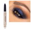 Ofanyia Eyeshadow Sticks, 2 in 1 Cream Shimmer Eye Shadow Pencil Crayon, Waterproof Long Lasting Eye Shadow Highlighter Stick, Double End Eyeshadow Pen with Sponge Brush (12# Midnight Purple) view 1