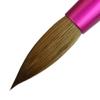 PANA Pure Kolinsky Hair Acrylic Nail Brush - Round Shape Pink Ferrule with White Swirl Blue Handle (Size 10) view 4