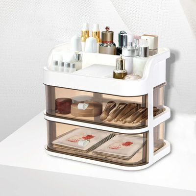 ZnranyiiXY Acrylic Cosmetics Makeup and Jewelry Storage Organizer Case Display with Drawers
