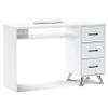 BarberPub Manicure Table with Drawers Nail Desk with Wrist Rest Salon Beauty Spa Storage Workstation 6153-2655 (White) view 1