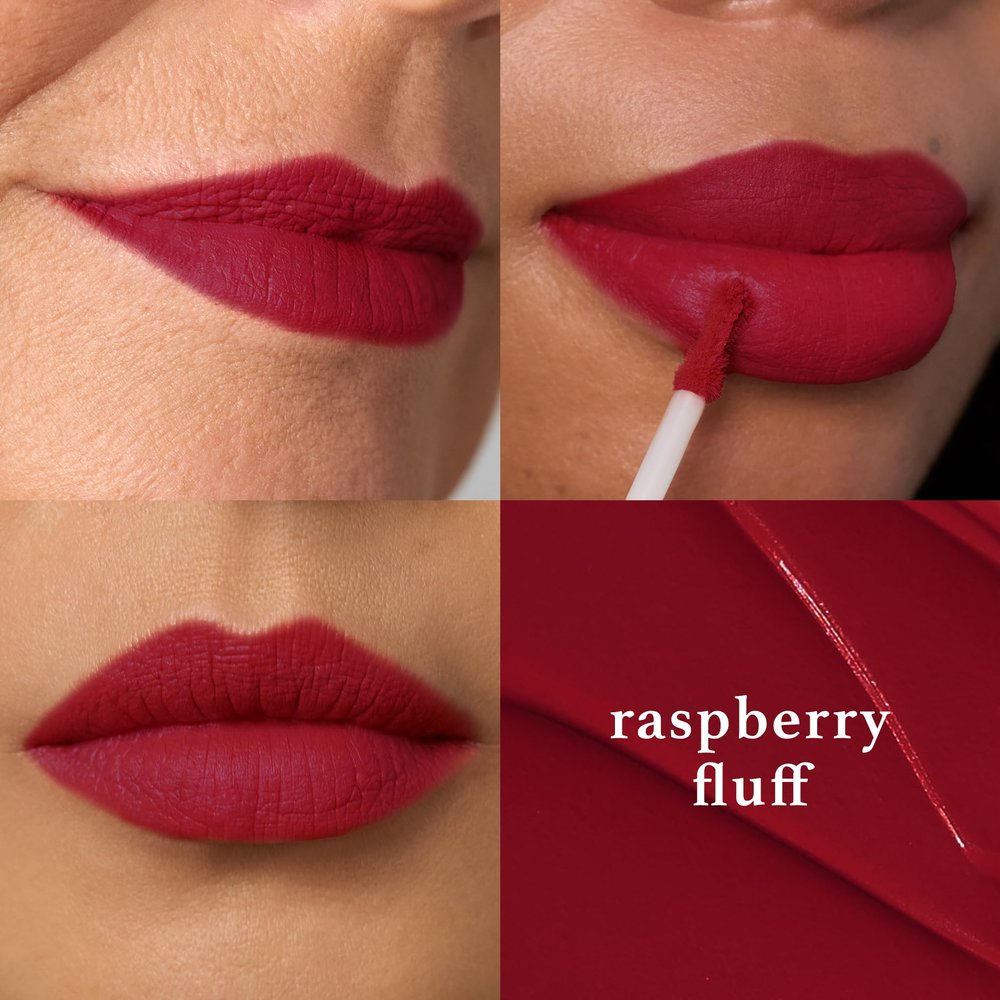 Julep It's Whipped Matte Lip Mousse - Raspberry Fluff - Long-Lasting Liquid Lipstick - Non-Drying Velvety Finish - Moisturizing Shea Butter