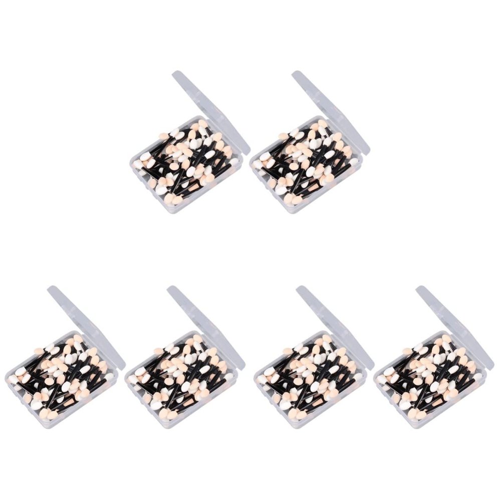 LALAFINA 300pcs Disposable Dual Sided Eyeshadow Brushes Soft Material for Smooth Application for Professional Makeup Parties and Everyday Use
