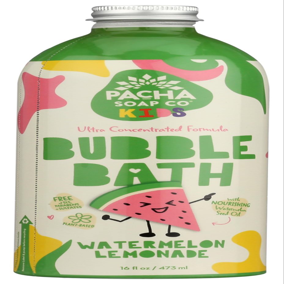 PACHA SOAP Kids Watermelon Lemonade Bubble Bath, 16 FZ