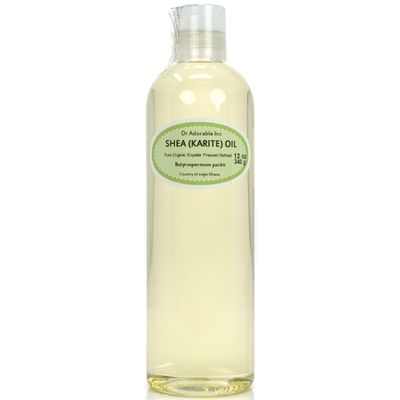 Dr Adorable - 12 oz - Shea Karite Oil - Refined 100% Pure Natural Organic Cold Pressed