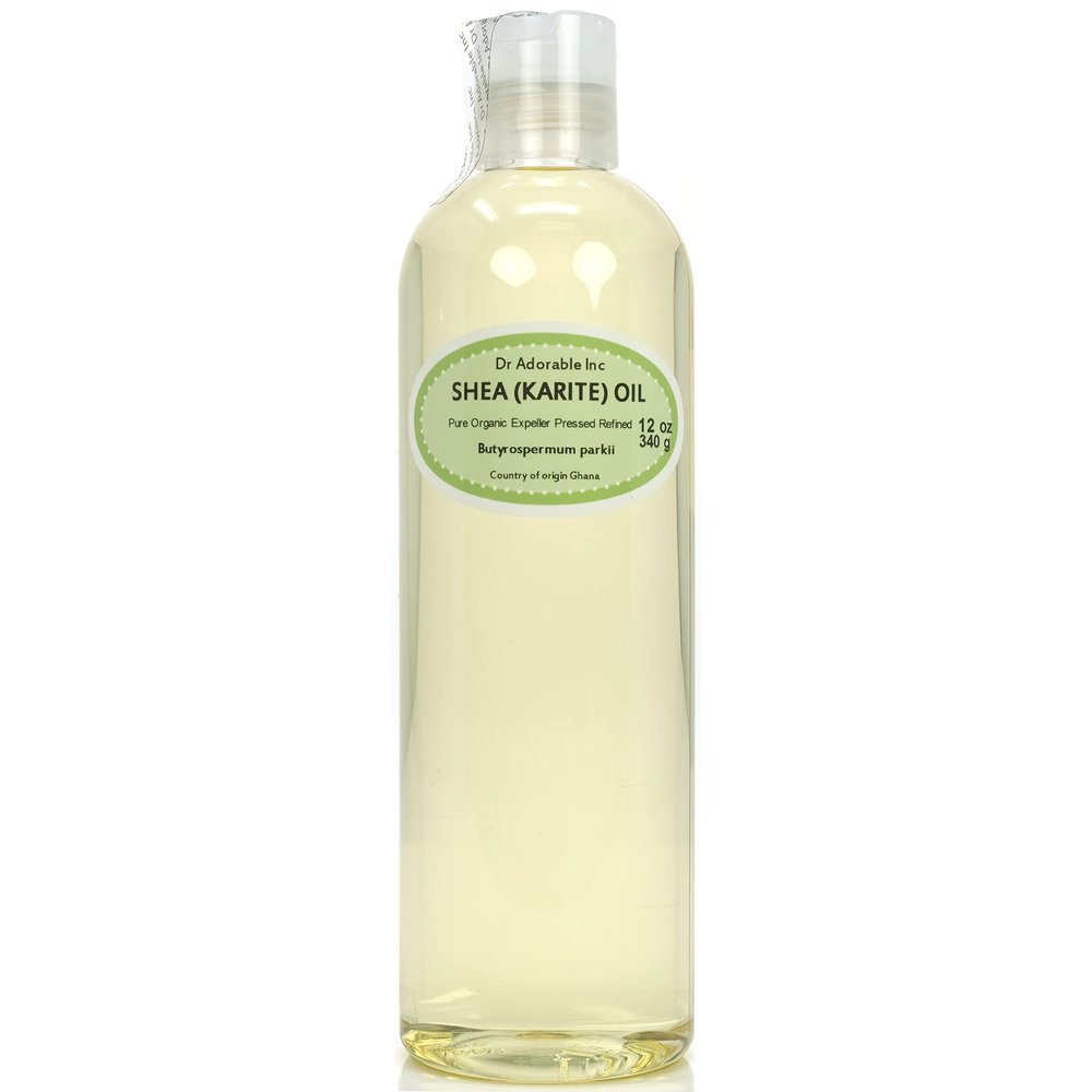 Dr Adorable - 12 oz - Shea Karite Oil - Refined 100% Pure Natural Organic Cold Pressed