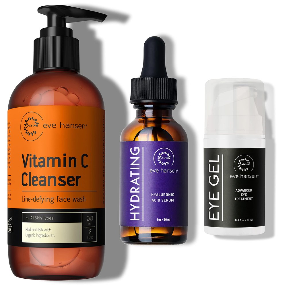 Eve Hansen Anti-Aging Eye Gel - Hyaulronic Acid - Vitamin C Face Cleanser