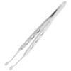 Stainless Steel Meibomian Gland Expressor Professional Eyelid Massage Tweezers Eyelid Tip for Dry Eyes, Round Tip view 1