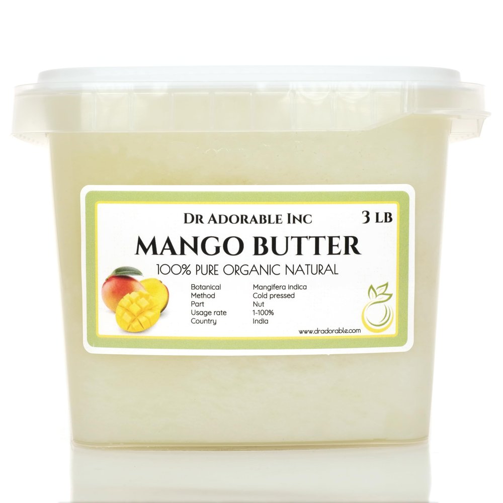 Dr Adorable - 3 lb - Mango Butter - Pure Natural Premium Organic Raw