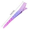 24 Packs Duck Bill Clips, Bantoye 2.75 Inches Rustproof Metal Alligator Curl Clips with Holes for Hair Styling, Hair Coloring, Gradient Pink view 2