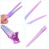 24 Packs Duck Bill Clips, Bantoye 2.75 Inches Rustproof Metal Alligator Curl Clips with Holes for Hair Styling, Hair Coloring, Gradient Pink view 3