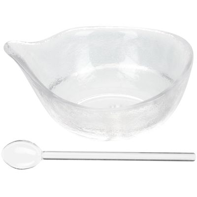 Zerodeko Facial Mixing Bowl Set Facials Spa Bowls with Spoon Diy Face Tool Kits Transparent Masks Bowl Applicator for Clay Masks Makeup Mixing Tool