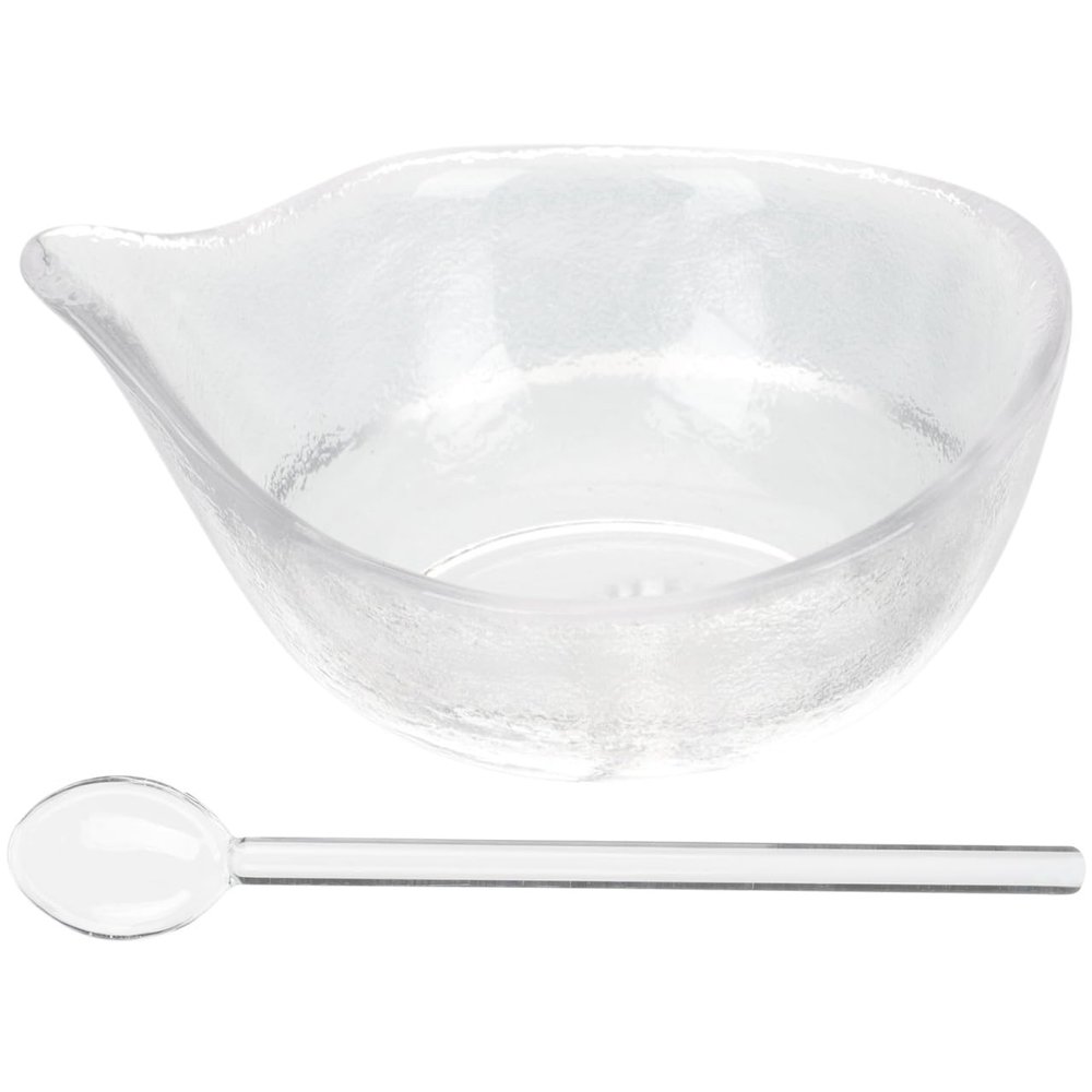 Zerodeko Facial Mixing Bowl Set Facials Spa Bowls with Spoon Diy Face Tool Kits Transparent Masks Bowl Applicator for Clay Masks Makeup Mixing Tool