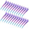 24 Packs Duck Bill Clips, Bantoye 3.35 Inches Rustproof Metal Alligator Curl Clips with Holes for Hair Styling, Hair Coloring, Gradient Purple view 1