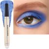 Blue Eyeshadow Stick Cream Shimmer Smooth Eye shadow Pencil Eyeliner Hypoallergenic Waterproof Long Lasting Eye shadow Highlighter Stick Multi-Dimensional eyes Look (16# Midnight Blue Shimmer) view 1