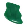 Green Obsidian Jade Gua Sha Facial Massage Tool with Teeth Shape Sides and Ridges view 1