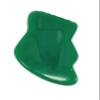 Green Obsidian Jade Gua Sha Facial Massage Tool with Teeth Shape Sides and Ridges view 4