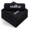 Orighty Microfiber Makeup Remover Cloths - Super Soft, Quick Dry Face Towels for Cleansing, 13 x 13 Inch, 6 Count, Black view 1