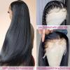 250 Density HD Lace Front Wigs Human Hair, 32 Inch 13x4 Lace Frontal Wigs Human Hair HD Lace, Glueless Straight Lace Front Wigs Human Hair Wigs For Black Women Pre Plucked Bleached Knots view 2