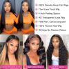 250 Density HD Lace Front Wigs Human Hair, 32 Inch 13x4 Lace Frontal Wigs Human Hair HD Lace, Glueless Straight Lace Front Wigs Human Hair Wigs For Black Women Pre Plucked Bleached Knots view 3