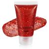 Mysense Red Body Glitter Gel, Singer Concerts Face Hair Glitter Makeup, Music Festival Rave Accessories, Chunky Glitter Mermaid Sequins, Sparkling Face Paint for Women, 30g view 1