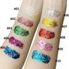 Mysense Silver Body Glitter Gel, Singer Concerts Glitter Makeup, Music Festival Rave Face Eye Hair Accessories, Chunky Glitter Mermaid Sequins, Sparkling Paint for Women, 30g view 4