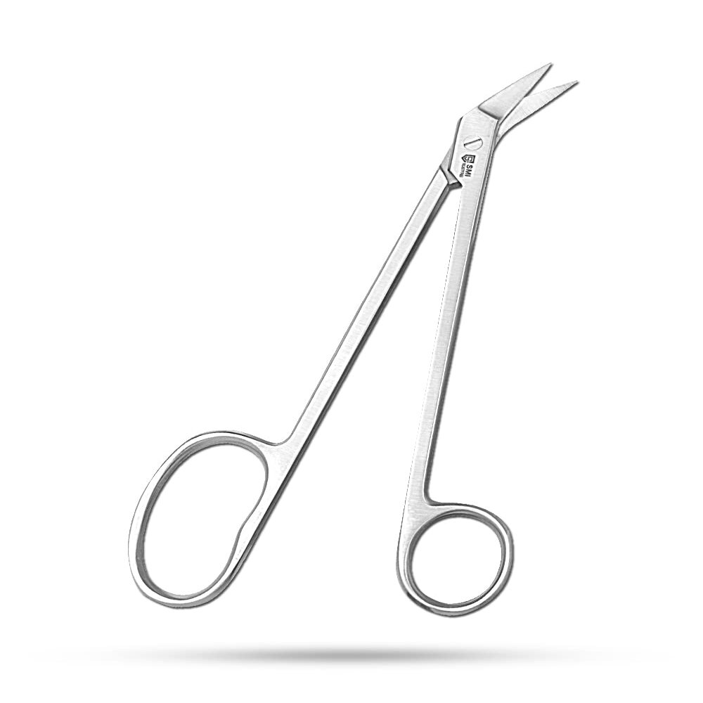 SMI 18 cm Long Handle Toenail Scissors for Seniors - Podiatrist Clippers for Disabled, Thick & Ingrown Nails - Stainless Steel Cutters