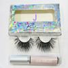 BITARIOS 3D MINK LASHES WITH GLUE EYELINER (Jamila) view 2