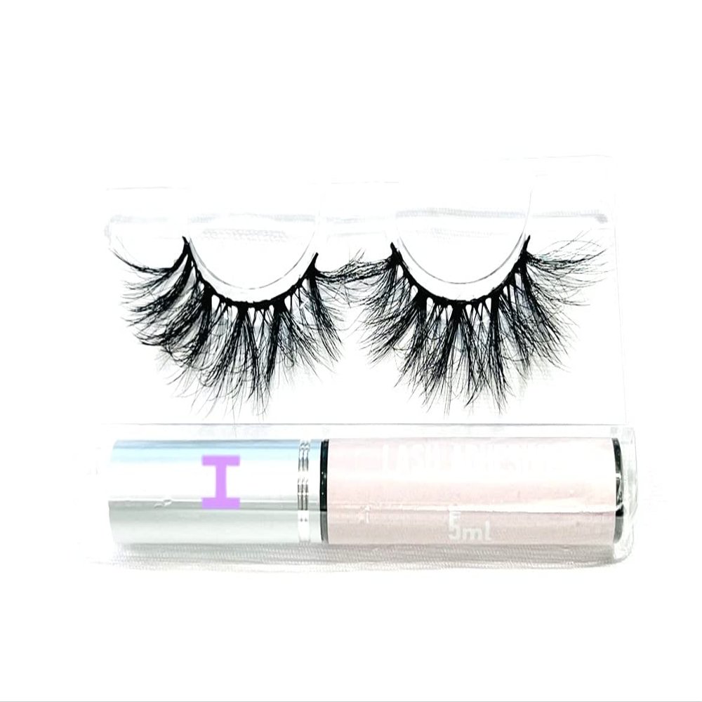 BITARIOS 3D MINK LASHES WITH GLUE EYELINER (Idol)