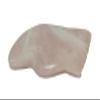 Natural Rose Quartz Gua Sha Facial Massage Tool with Teeth Shape Sides and Ridges view 3