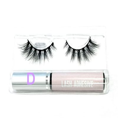 BITARIOS 3D MINK LASHES WITH GLUE EYELINER (Diamond)