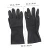 OSALADI 3pairs - Hair Dye Gloves for Hairdressing Hair Coloring and and Washable Hand Protectors for Men and Women Black view 2