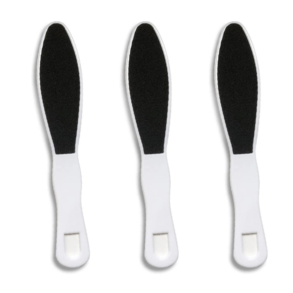 3 Pieces Foot File Callus Remover Double Sided Foot Rasp Foot Scraper Foot Scrubber Foot Sander Dead Skin Remover Callus Remover Foot Callus Remover, White