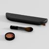 Liemuao Portable Makeup Brush Holder,Washable Soft Silicon Trendy Cosmetic Face Brushes Holder,Travel Makeup Brush Case Travel Accessories for Women Girls (Pink+Green) view 3