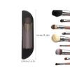 Liemuao Portable Makeup Brush Holder,Washable Soft Silicon Trendy Cosmetic Face Brushes Holder,Travel Makeup Brush Case Travel Accessories for Women Girls (Green) view 4