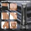 INVJOY Manscape Body & Pubic Hair Trimmer for Men w/Light - No Nick, No Cut, Balls Trimmer - No Razor Burn Groin, Body Groomer Shaver, IPX7 Waterproof Electric Razor w/Recharge Dock, Gift for Men Dad view 2