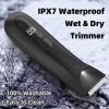 INVJOY Manscape Body & Pubic Hair Trimmer for Men w/Light - No Nick, No Cut, Balls Trimmer - No Razor Burn Groin, Body Groomer Shaver, IPX7 Waterproof Electric Razor w/Recharge Dock, Gift for Men Dad view 4