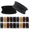 Thick Seamless Hair Ties, Hair Scrunchies Elastics Hair Bands Scrunchy Large Cotton Hair Tie Rope Ponytail Holders for Thick Heavy or Curly Hair Neutral Colors 20 PCS view 1