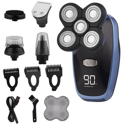 Head Shavers for Bald Men, Electric Shaver Men Bald Clipper Beard Nose Hair Trimmer 5D Floating Heads Razor USB Rechargeable Washable Shaving Machine